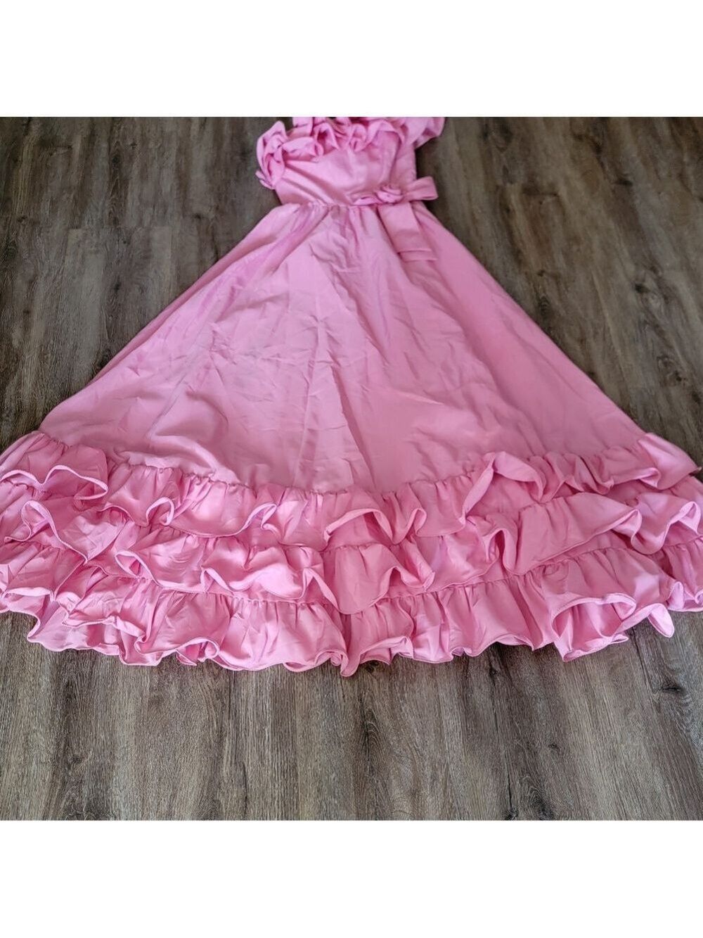 Vintage One Shoulder Pink Dress #3047 - Picture 3 of 16